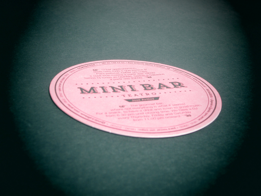 Bases para Copos - Mini Bar